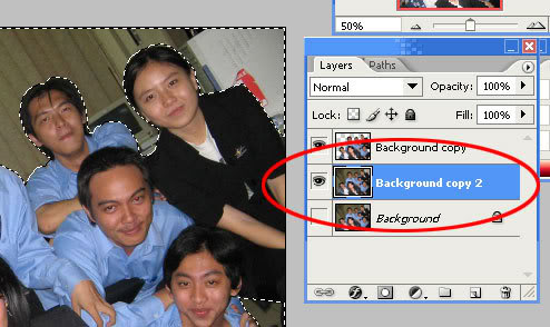 duplicate original layer