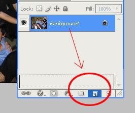 Drag onto the new layer icon